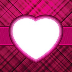 Red glow heart Valentines day card with EPS 8