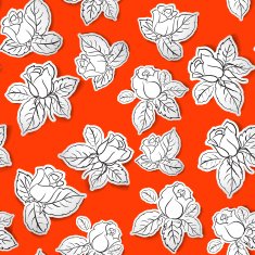 Rose seamless background N6