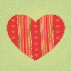 Stylized big heart