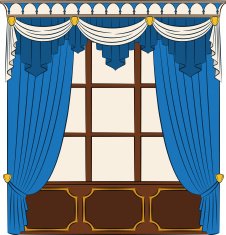 The vintage curtain Vector N2