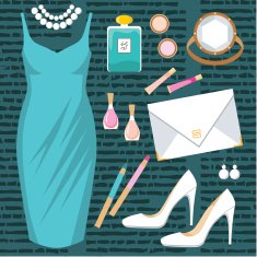 Fashionable set with a dress N4