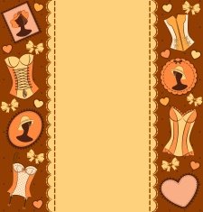 Vintage underline on background Vector