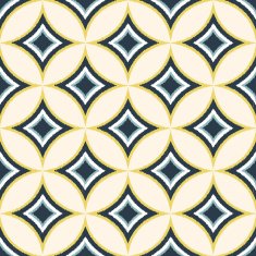 seamless circle diamond scribble pattern