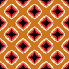 seamless scribble rhombus colorful pattern N2