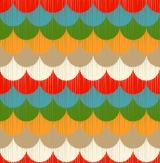 seamless ocean wave scallop pattern