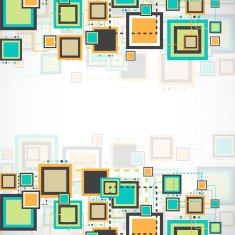 Vector grunge retro square background N15