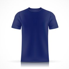 blue T-shirt template N4