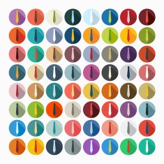 Flat design tie N12