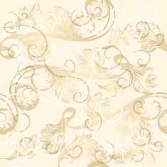 Seamless wallpaper pattern with hand drawn swirls