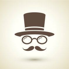 retro style hipster icon