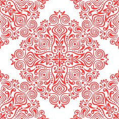 Seamless background with abstract ethnic pattern N7