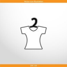Vector clothes for women web flat icon N8