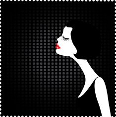retro girl N14