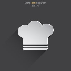 Vector cooking cap web icon N4