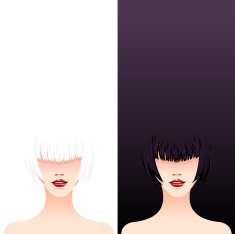super models with copy space