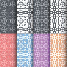 Geometric seamless patterns Abstract background
