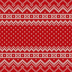 Nordic traditional Fair Isle style seamless knitted pattern N4