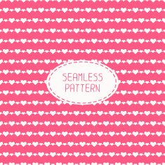 Romantic seamless pattern with hearts Beautiful vector illustration N12
