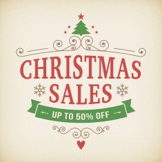 vintage after christmas sales poster background