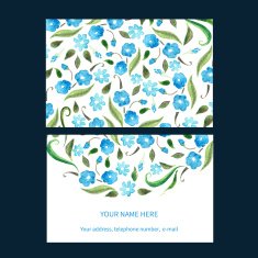 Vector Business Card Template N12