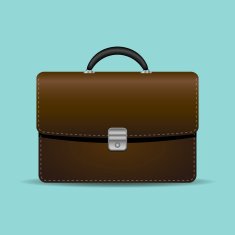 Brown briefcase