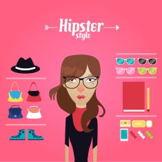 Hipster illustration N24
