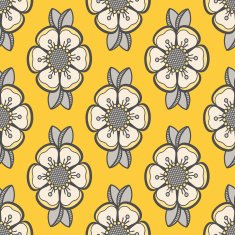 Fashion pattern with flowers