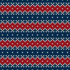 Winter Holiday Seamless Knitted Pattern N10
