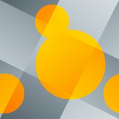 Seamless abstract background with woven backdrop and orange roun