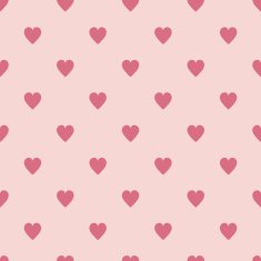 Vector Seamless Pattern with Hearts N11