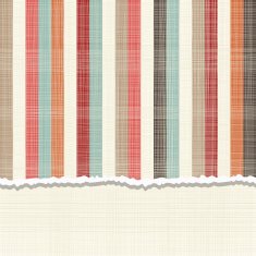 invitation card with vintage vertical colorful lines