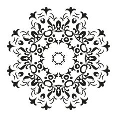Abstract contour pattern N4