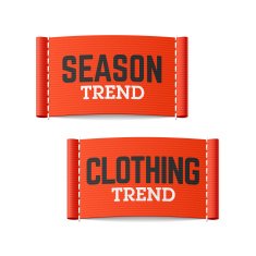 Season and clothing trend labels