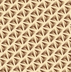 Golden pyramid pattern