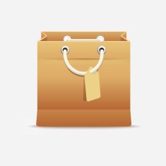 IconVectorCardboardBagShopping