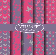 Blue and nature pattern set N7