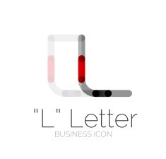 Minimal font or letter icon design N146