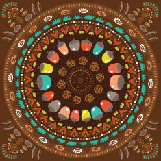 Round abstract pattern Ornamental background N2