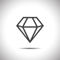 Diamond vector icon N6