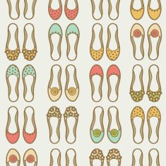 Seamless pattern with shoes N9