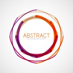 Symmetric abstract geometric shape N362