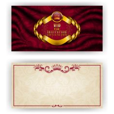 Elegant template for vip luxury invitation N14