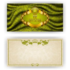 Elegant template for vip luxury invitation N16