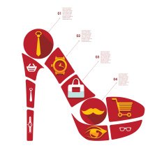 fashion flat infographic N113