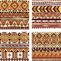 Color seamless tribal texture N4