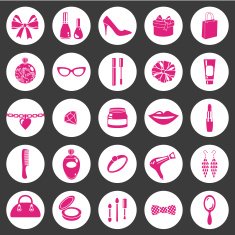 Woman icon set N2