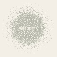 butterflies flying in a circle scatter different directions N2