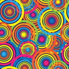 multicolor geometric ornament seamless pattern N3