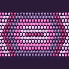 Ethnic african beads abstract color seamless pattern