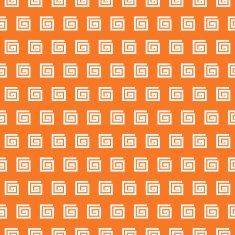 Greek vector seamless pattern Orange and white colors